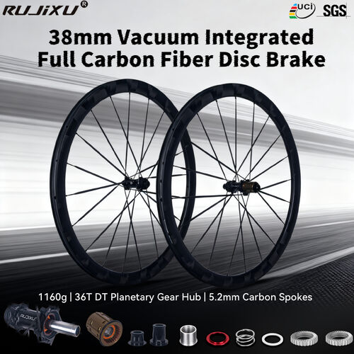 Latest company news about The 1162g Benchmark: RUJIXU Launches 38mm Carbon-Spoke Wheelset with Butterfly Pattern