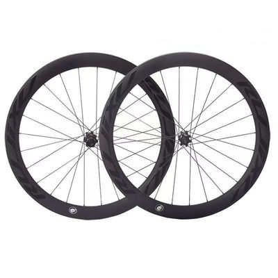 UD Matte 700C Road Bike Wheelset Colonna Spokes Con 50mm Disco Freno Centro Blocco