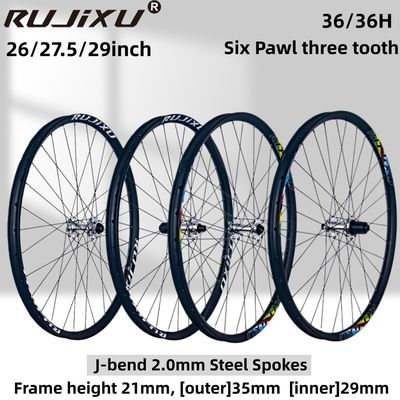 Double-layer Aluminum Alloy MTB Wheelset with Six-claw 120 Sound Hub and 30mm Rim for High Strength Performance