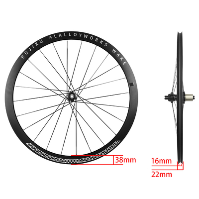 Rust Resistant 700C Disc Brake Wheelset 38mm Straight Pull Road Bicycle Wheel Set