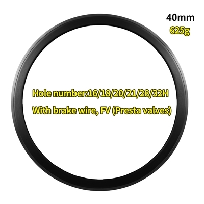 High Frame Aluminum Alloy Road Bike Wheel Rim V Brake 700C 30/40/50mm