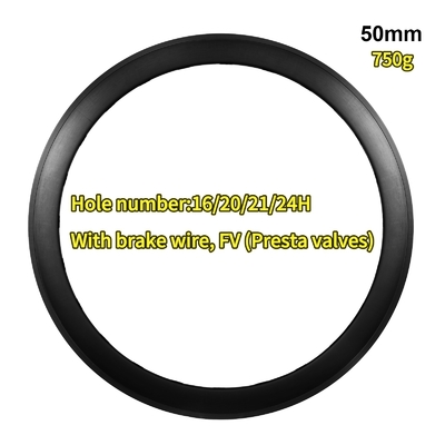 High Frame Aluminum Alloy Road Bike Wheel Rim V Brake 700C 30/40/50mm