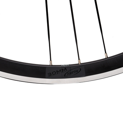 RUJIXU 700c 16/21H Wheelset G3 30mm Clincher Rim Brake Road Bike Wheels V Brake System Carbon Fiber Body Hub 860g/1080g