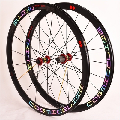 1880G Ultra Light 700C Colorful Reflective Logo V Brake Bicycle Wheelset for Road Bike Applicable Bicycle