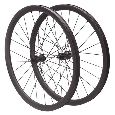 Clincher Rim 88mm Disc Brake Wheels Black Finishing 700C Rust Resistance