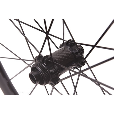 Clincher Rim 88mm Disc Brake Wheels Black Finishing 700C Rust Resistance