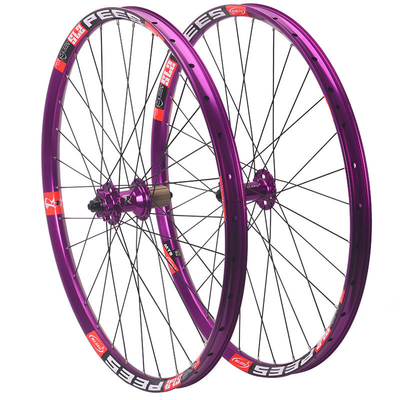 Tubeless Type Aluminum 27.5" MTB Wheelset 20mm Depth With 6 Bolt Disc Brake