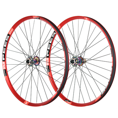 Aluminium Alloy Rim 26 Inch Bicycle Wheelset 32H Waterproof Long Lasting