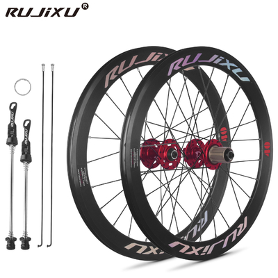 Aluminum Alloy 20 Inch 451 Wheelset UD Finishing 24 / 24H 40mm Rim Depth