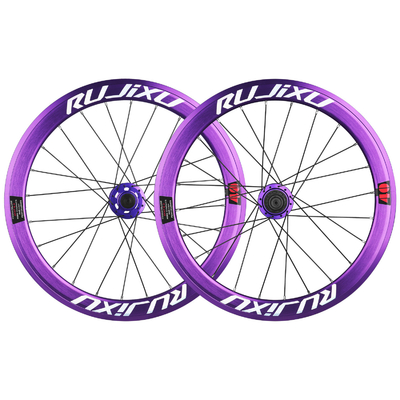 Double Walled 20 Inch Bike Wheelset Aluminum Alloy Rims 40mm Depth 451 Hub Disc Brake Wheelset
