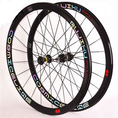 Straight Pull Hub 700c Single Speed Wheelset With Clincher Rim And Black Finishing