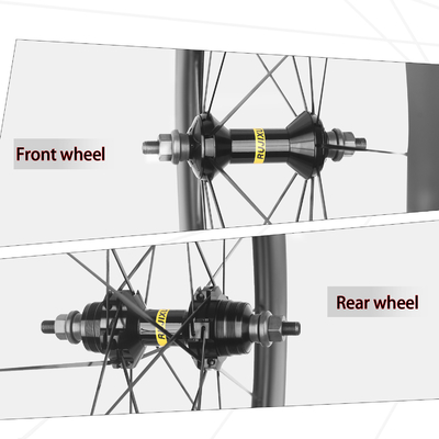 88mm Depth Fixed Gear Wheelset Dead Flywheel With V Brake And 20 / 20H Spoke Count