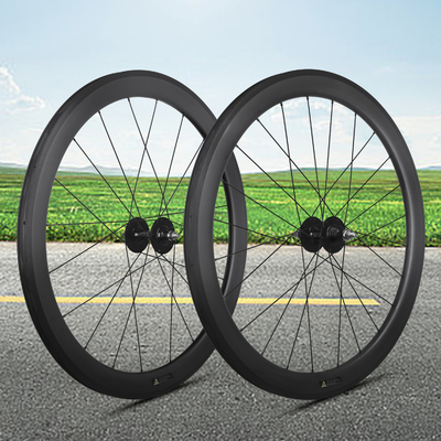 Carbon 700C Fixed Gear Wheelset 50mm Vacuum Rim Road Bike Wheelset