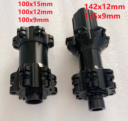 24 Holes Bicycle Hubs Carbon Disc Brake Hubs Tower Base Barrel Axle For Front And Rear