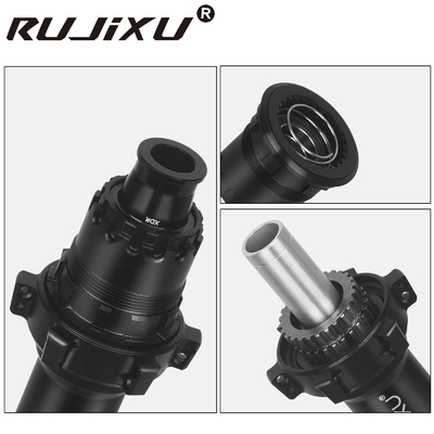36T Straight Pull Bicycle Hubs 24 Hole Lightweight Road Bike Hubs 24 Holes HG/XDR Support