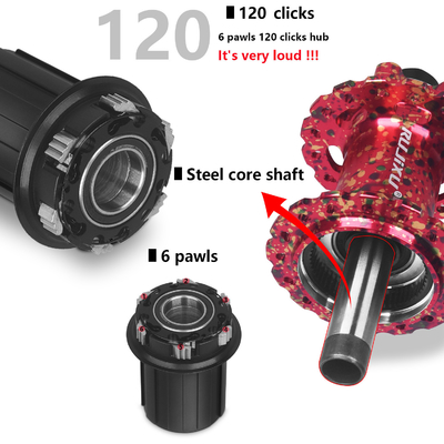 180 Rings Bicycle Hubs 32 Hole Mountain Bike Wheel Hub Steel Spoke Quick Release For Front Rear
