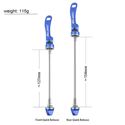 Aluminum Alloy Bicycle Quick Release Lever 4 Color Easy Installtion Long Lasting