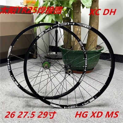 Customized Welded Rim 12 Speed Mtb Wheelset 36T Ratchet Disc Brake With Aluminum Braking Surface