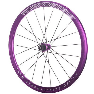 Black Finishing V Brake Wheelset Straight Pull Spokes Road Bike Clincher Wheelset