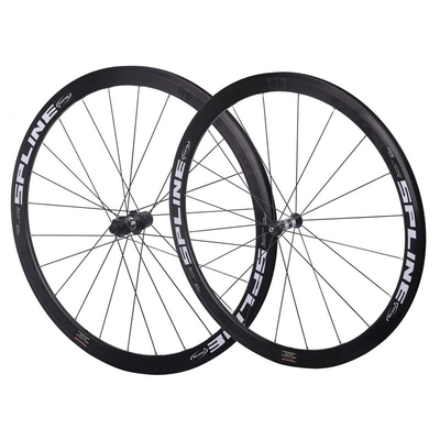 700C Black V Brake Wheelset 30mm Depth Aluminium Alloy Rim Clincher Carbon Wheelset