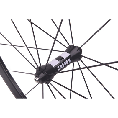 700C Black V Brake Wheelset 30mm Depth Aluminium Alloy Rim Clincher Carbon Wheelset
