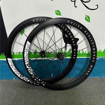 Six Claw V Brake Wheelset Aluminum Alloy Rim Carbon Fiber HUB Road Bicycle Wheelset