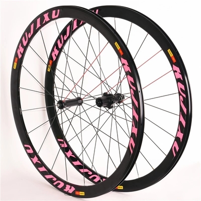 Lightweight V Brake Wheelset 38mm Rim Road Bike Wheelset Aluminum Alloy 24/24H Hub