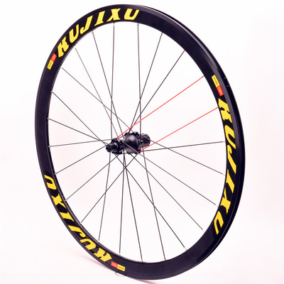 Lightweight V Brake Wheelset 38mm Rim Road Bike Wheelset Aluminum Alloy 24/24H Hub