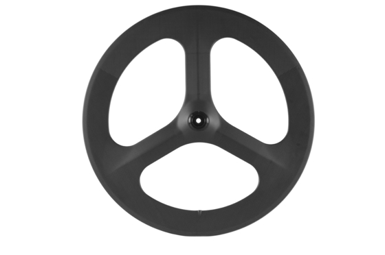 700C V Brake Wheelset 3 Spoke Carbon Bicycle Wheelset 70mm Depth 23mm Width