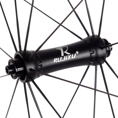 Clincher Tubeless Carbon Road Bike Wheelset 700c With V/C Brake And Carbon Rims