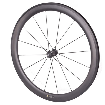 V Brake Rims 700c Bicycle Wheelset 50mm Carbon Fiber Pillar 1423 Spokes