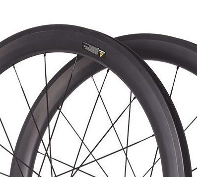 V Brake Rims 700c Bicycle Wheelset 50mm Carbon Fiber Pillar 1423 Spokes