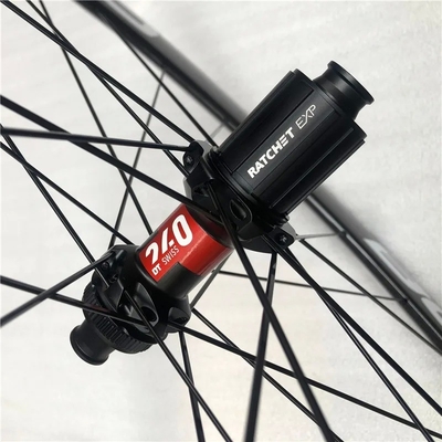 24H Spoke Hole 700c Carbon Fiber Bike Wheels with Disc Brake Customizable Carbon Wheelset