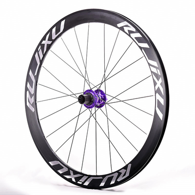 700C Road Bicycle Wheel Set Black With Disc Brake And 50mm Frame Height Six Jaw