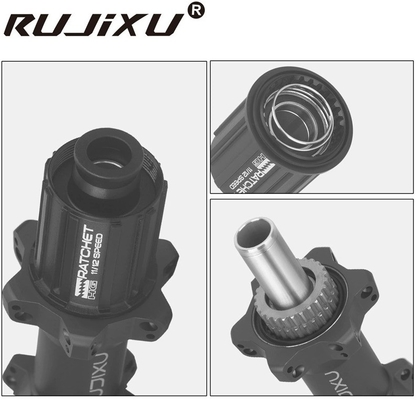 Depth 40mm 700c Road Bicycle Wheel Set Aluminum Alloy 35mm Rim 36T / 54T Ratched Bearing