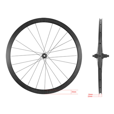 Ultra Light 36T Ratchet 700c Single Speed Bicycle Wheelset With 35mm Rim And Disc Brake