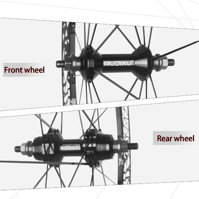 Dead Flight Single Speed Bike Wheelset 50mm Frame Fixed Tooth Clincher Rim