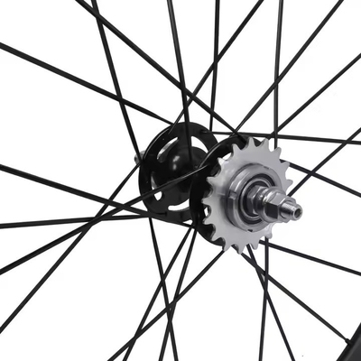 Customized 700C Fixed Gear Wheelset 88mm Depth 25mm Width Single Speed Bike Wheelset