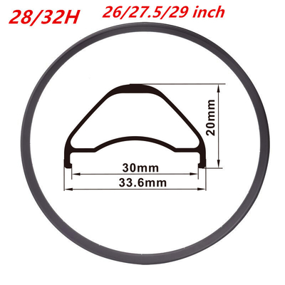 Depth 20mmm Wheelset Rim 27.5" Mountain Bike Rims 28 Hole French Valve Disc Brake System