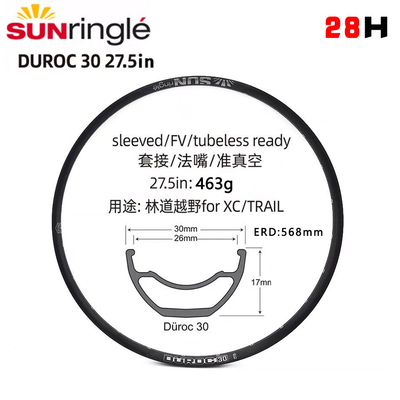 Aluminum Alloy MTB 27.5 Inch Mountain Bike Rims Tubeless For Off Road Adventures