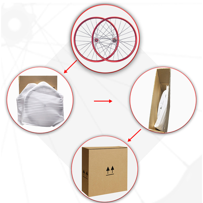 RUJIXU 27.5/29 Inch BMX Mountain Bike Wheelset with 24 Hole Aluminium Alloy Rim Disc Brake Wheelset