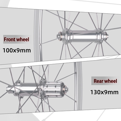  High-quality 700C Road Bicycle Wheelset Aluminum Alloy with 30mm V/C Brake Custom Logo Support Bike Wheelset