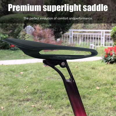 JIELEI Racing Bicycle Saddle Hollow Design Titanium/Steel Arch Carbon Fiber Material Massage Ventilation for Mountain Road Bikes