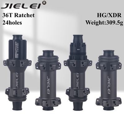 JIELEI 36T Straight-Pull 24-Hole Lightweight Road Bike Hub Aluminum Alloy Center Lock with HG/XDR Supports Road Bike Wheel