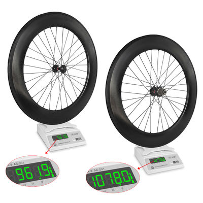 High Quality 700c Carbon Fiber Road Bicycle Wheelset 88mm with V Brake Disc Brake Clincher and Tubeless Road Wheels