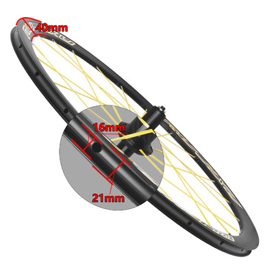 700C Yellow Logo Road Bike Wheelset 144Rings Disc Brake Six-Claw Knife Ring Wind-Breaking Flat Spokes Aluminum Alloy 700C