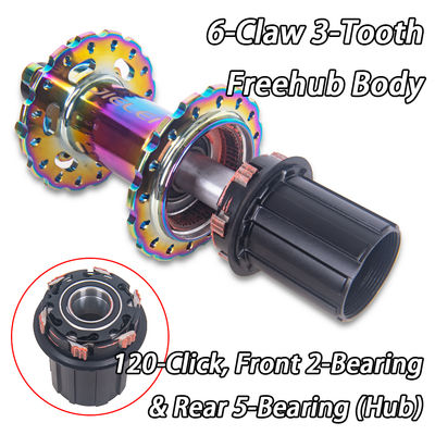 JIELEI Lightweight 32-Hole Road Bike Hub Six Claw Aluminum Alloy Quick Release Supports 110x15 148x12mm Road Bike Front Rear HG