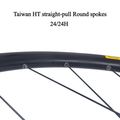RUJIXU Mountain Bicycle 26/27.5/29inch Disc Brake WheelSet 24 Holes 6 Claw Hub Durable Aluminum Alloy Clincher/Tubular Tire