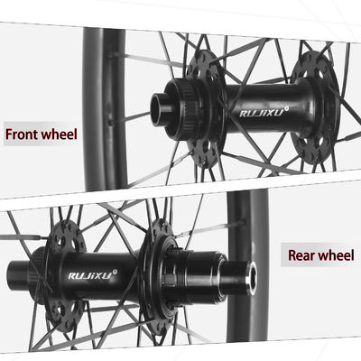 RUJIXU 27.5/29 Inch 32H Carbon Fiber Wheelset - Carbon Six-hole / Center Lock Disc Brake Bicycle Wheelset