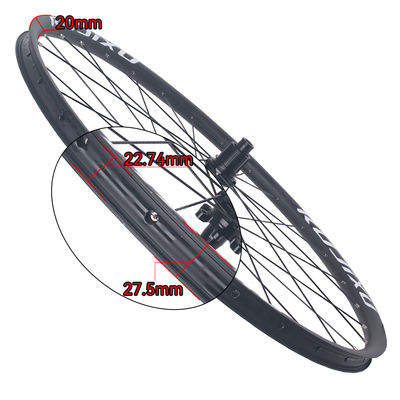 RUJIXU 26/27.5/29inch Aluminum Alloy Disc Brake Bicycle Wheelset 28H Rims Tubeless and Clincher Mountain Bicycle Wheels